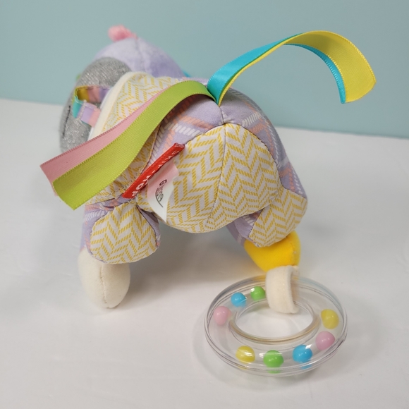 Skip Hop Bandana Buddies Unicorn Baby Activity Teething Toy Multi-Sensory Rattle - Picture 10 of 10